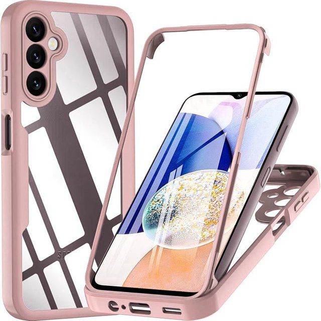 Fallsichere 360-Grad-Schutz Handyhülle für Samsung Galaxy A05 A05S A15 A25 A04S A14 A24 A34 A54 4G 5G S23 FE S24+ Plus in Rosa - Bild 1