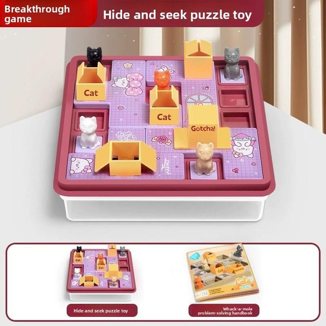 Yiran toy Versteckte Katze Puzzle violett 3-6 Jahre - Bild 1