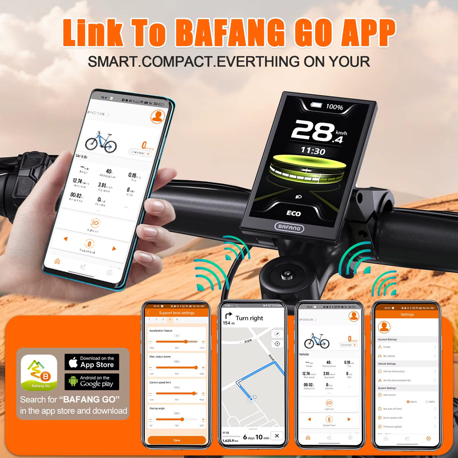 Bafang CAN Protocol Display für CAN BUS System Motor Kits mit Bluetooth in Schwarz - Bild 4