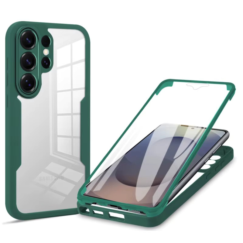 Transparente 360° Vollschutz-Hülle für Samsung Galaxy S26 S25 S24 S23 S22 S21 Ultra Plus FE 5G mit Kameraschutz und Displayschutz - Bild 5