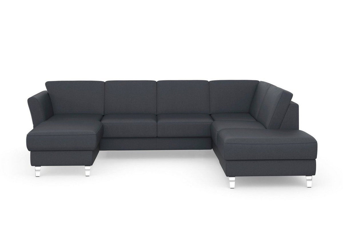 sit&more Wohnlandschaft Visby U-Form mit Schlaffunktion und Stauraum - Bild 1