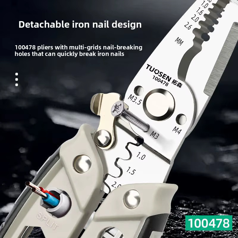 Tuosen Multifunktionale Abisolierzange in Industriequalität - Bild 3