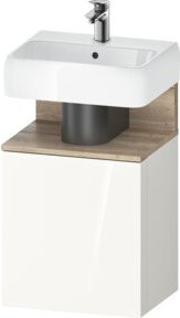 Duravit Waschtischunterschrank Qatego in Ei Marmor/weiß hochglänzend, B/T/H: 44 x 35 x 64,5 cm - Bild 1