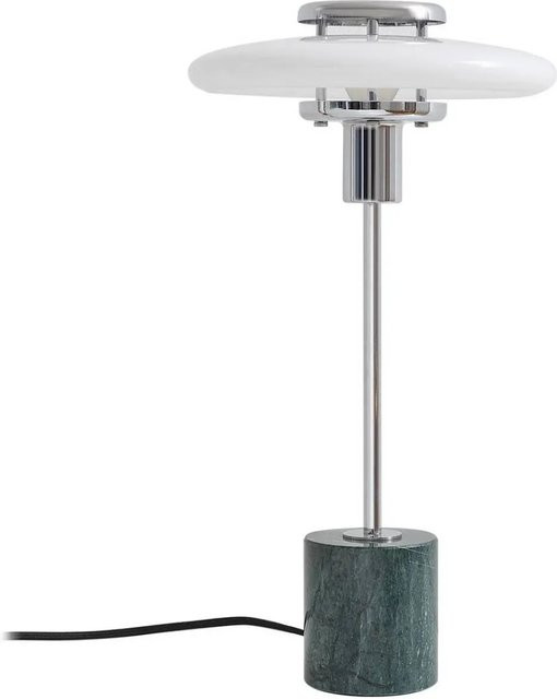 Lindby Tischlampe Branford Vintage aus Glas und Marmor in Grün, E14, Höhe: 46 cm, Breite: 25 cm, Tiefe: 23 cm - Bild 1