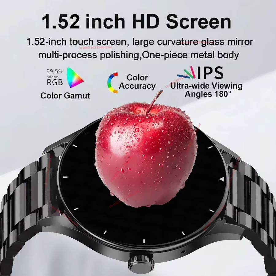Ola Esporte Smartwatch Hw12 Plus in Silber mit 1.52 Zoll HD Display, Bluetooth-Anrufen und Gesundheits-Tracker für Herren und Damen - Bild 2