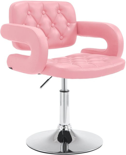 DELUKE Lounger Sessel TURKU in Pink aus Kunstleder mit Armlehnen, B/T/H: 62 x 55 x 76 cm - Bild 1