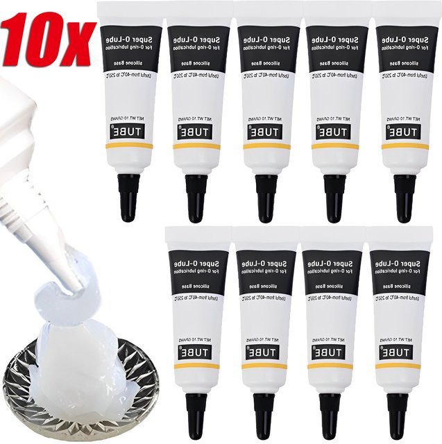 10er Set Silikon-Schmiermittel in Lebensmittelqualität für O-Ringe und Armaturen, Weiß - Bild 1