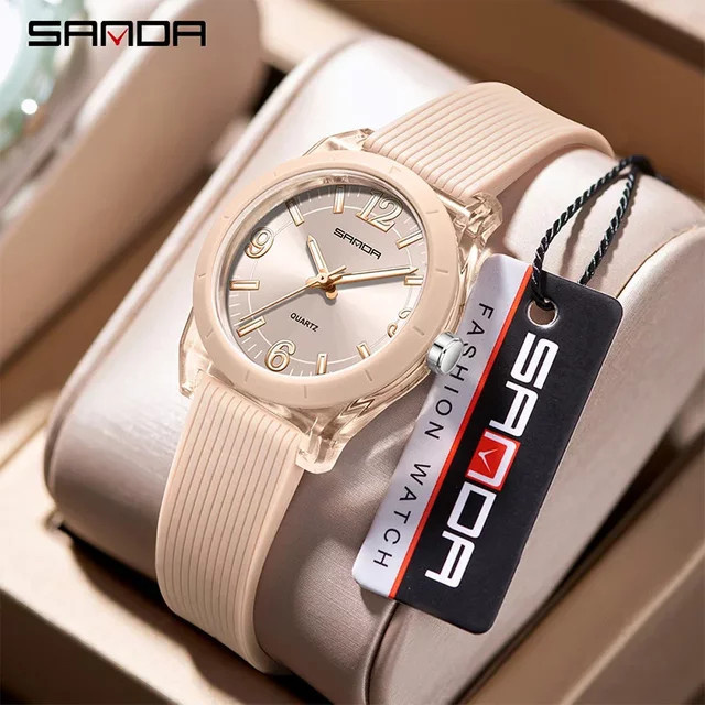 SANDA Armbanduhr Quarz, Silikon, Blau, Unisex - Bild 1