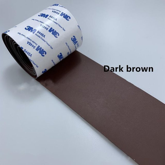 Selbstklebendes Leder-Reparaturband The Red Sun in Dunkelbraun, B: 7,6 cm, L: 152 cm - Bild 1