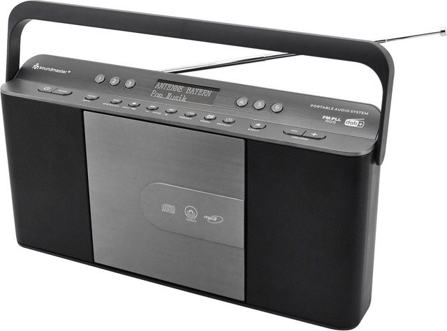 Soundmaster RCD1870SW CD-Radio mit DAB+ und UKW in Schwarz und Grau - Bild 1