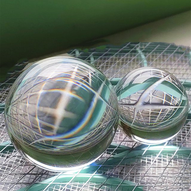 K9 Kristall Glas Feng Shui Kugel in Transparent als dekorativer Sun Catcher für Home und Fotografie, Durchmesser: 60 mm, 80 mm oder 100 mm - Bild 1