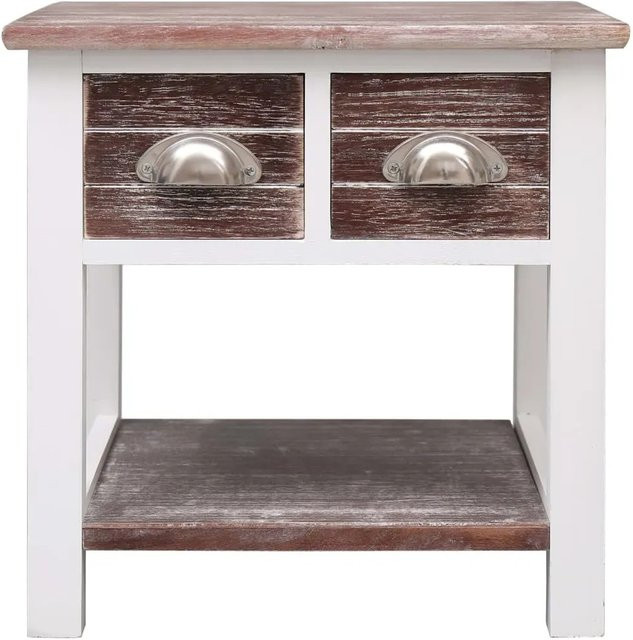 vidaXL Beistelltisch aus Paulownia-Holz in Braun B/T/H: 40 x 40 x 40 cm - Bild 1