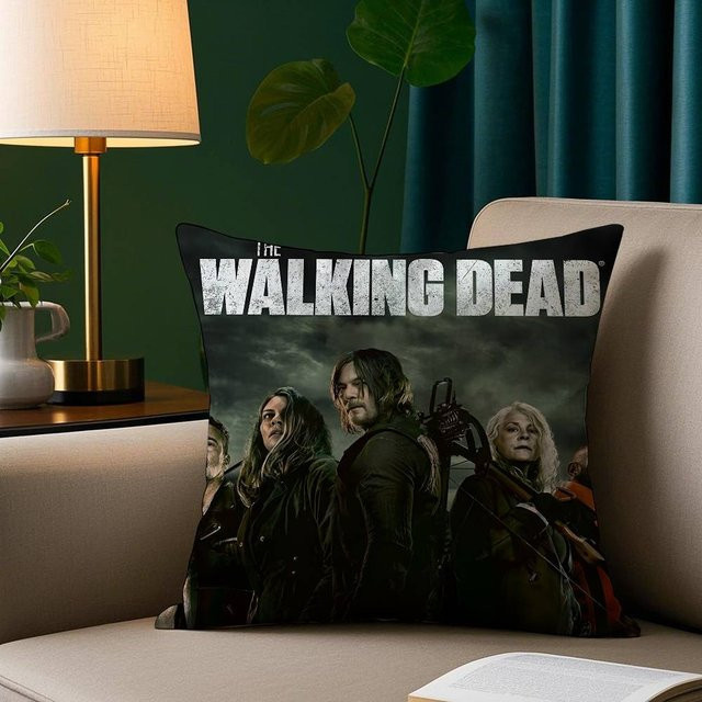 GUOYU HOMEDECOR The Walking Dead Kissenbezug aus kurzem Plüsch, quadratisch, Multicolour, Breite: 30,48 cm, Breite: 30,48 cm - Bild 1