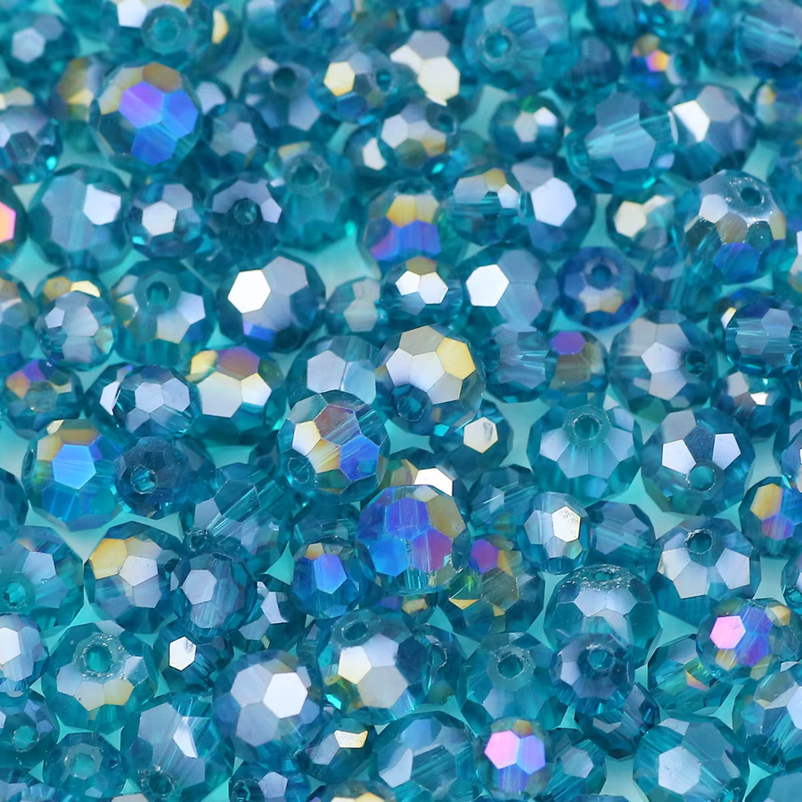 JHNBY Spacer Perlen, Blau, Österreichisches Kristallglas, Facettiert - Bild 5