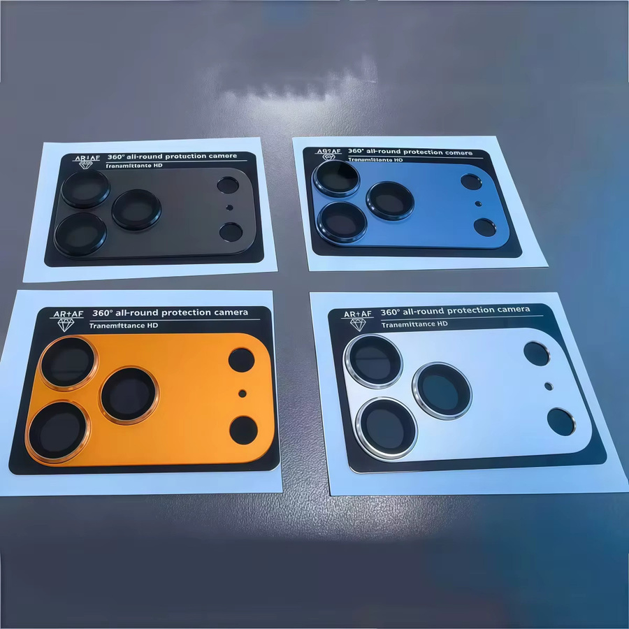 Ziai AR HD Kamera-Objektivschutz für iPhone 17 Pro Max und iPhone 17 Pro, kratzfest mit vollständiger Abdeckung, Farbe: Silber - Bild 5
