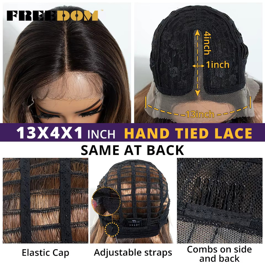 FREEDOM Lace-Front-Perücke, Ombre Braun-Blond, Damen - Bild 3