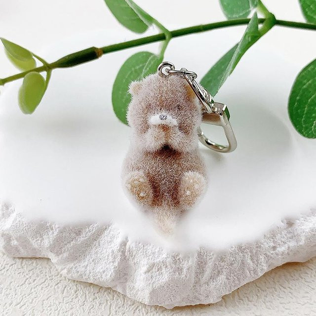 Otter-Anhänger, 3D-beflockt, Unisex - Bild 1