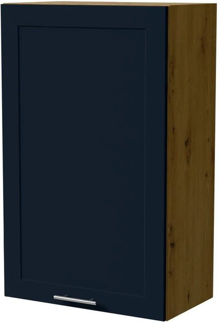 Feldmann-Wohnen Hängeschrank Oslo W4/60/1 in Eiche Artisan und Indigo Matt, B/T/H: 60 x 32,5 x 96 cm - Bild 1