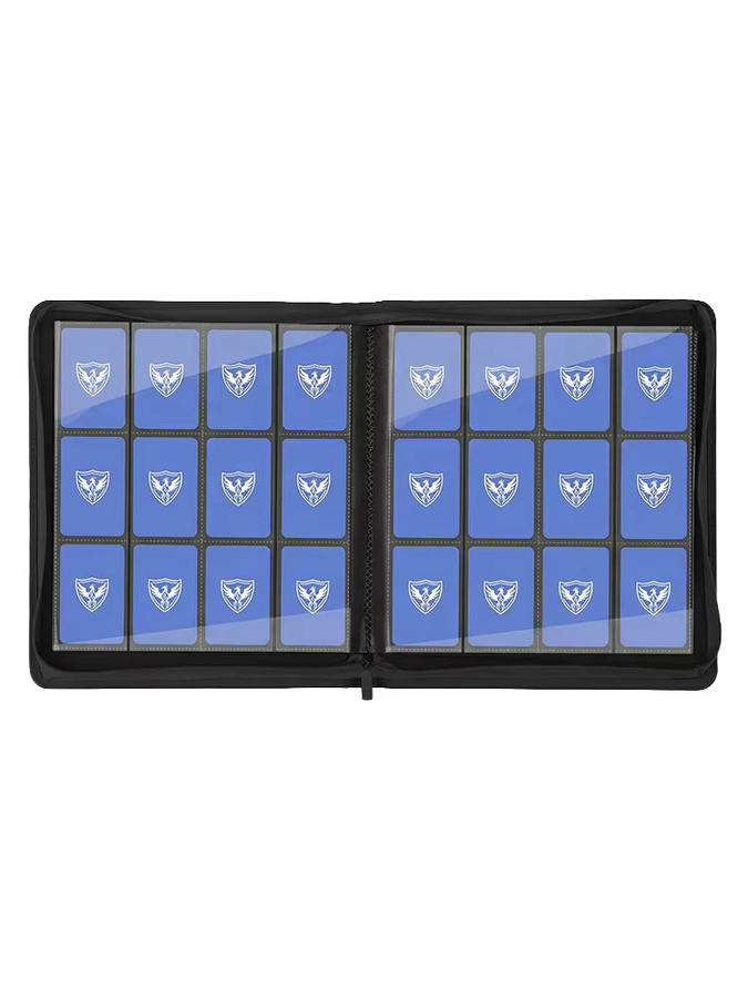 Premium Sammelkartenordner mit Reißverschluss in Rot für bis zu 480 Karten, 12-Fächer-Display-Book aus Kunststoff für Yu-Gi-Oh!, Magic: The Gathering und TCG-Spielkarten - Bild 6