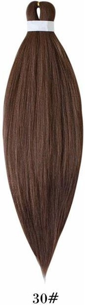 KaiTingu Haarverlängerungen Easy Straight Braids, Ombre Schwarzbraun Rosa, Damen - Bild 1