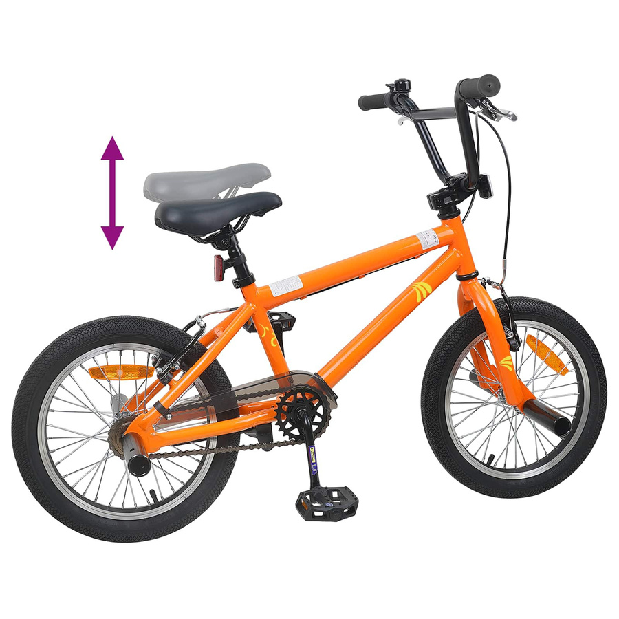 VD Home Furnishing BMX-Fahrrad, 20 Zoll, Orange, für Kinder über 9 Jahre - Bild 2