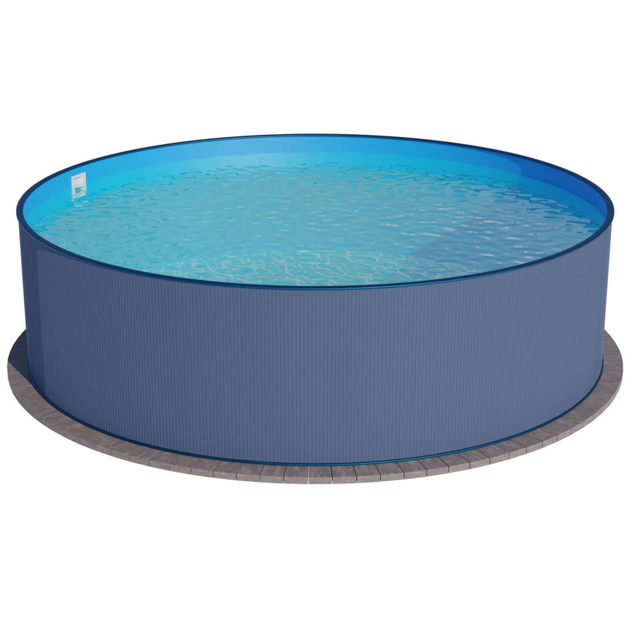 Summer Waves Stahlwandpool Rund, Anthrazit und Blau, Durchmesser: 300 cm, Höhe: 120 cm - Bild 2