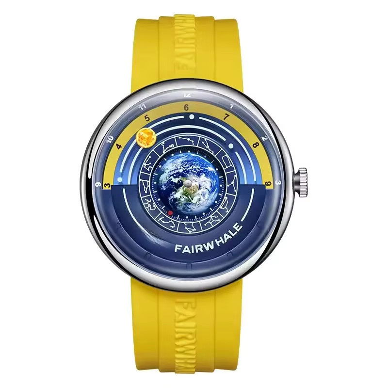 Mark Fairwhale Armbanduhr, Quarz, Silikon, Blau, Herren - Bild 5
