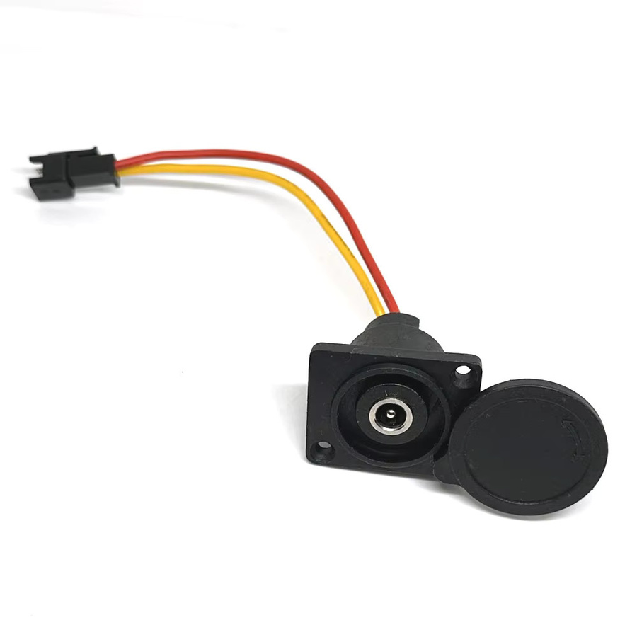 LAJQTAO Ladekopf für Elektrofahrräder mit 60 V Lithium-Batterie-Ausgangslinie, DC 2,1/2,5 Ladegerät mit runder männlicher und weiblicher Basis, Schwarz - Bild 4