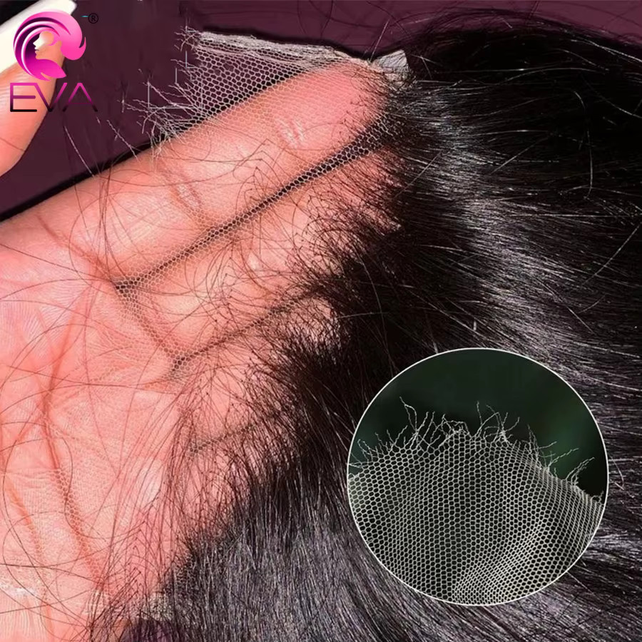 Eva Hair HD Lace Closures Frontal, Echthaar, Glatt - Bild 2
