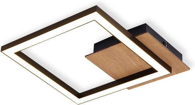 NETTLIFE LED Deckenleuchte aus Metall in Schwarz, Durchmesser: 24 cm - Bild 1