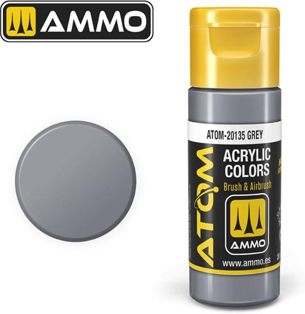 AMMO by MIG Jimenez Atom Color Grey, Kunststoff - Bild 1