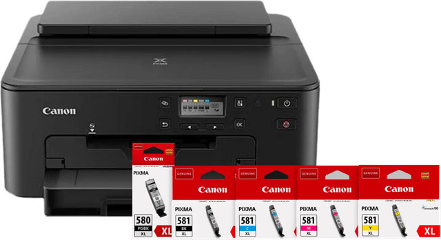Canon PIXMA TS705a Inkjet-Drucker mit einem Satz XL-Reservepatronen und Wi-Fi-Funktion - Bild 1