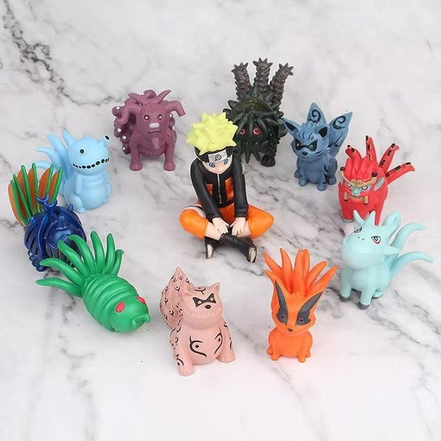 Yiran toy 1 Naruto Actionfiguren 11-teiliges Set PVC Bunt / Mehrfarbig - Bild 1