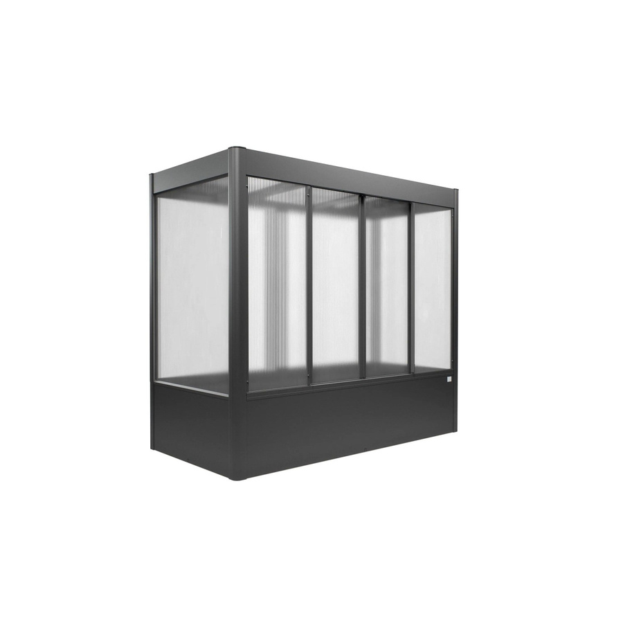 Biohort Gewächshaus Florentina Dunkelgrau-Metallic mit Polycarbonat-Verglasung 2 m² - Bild 2