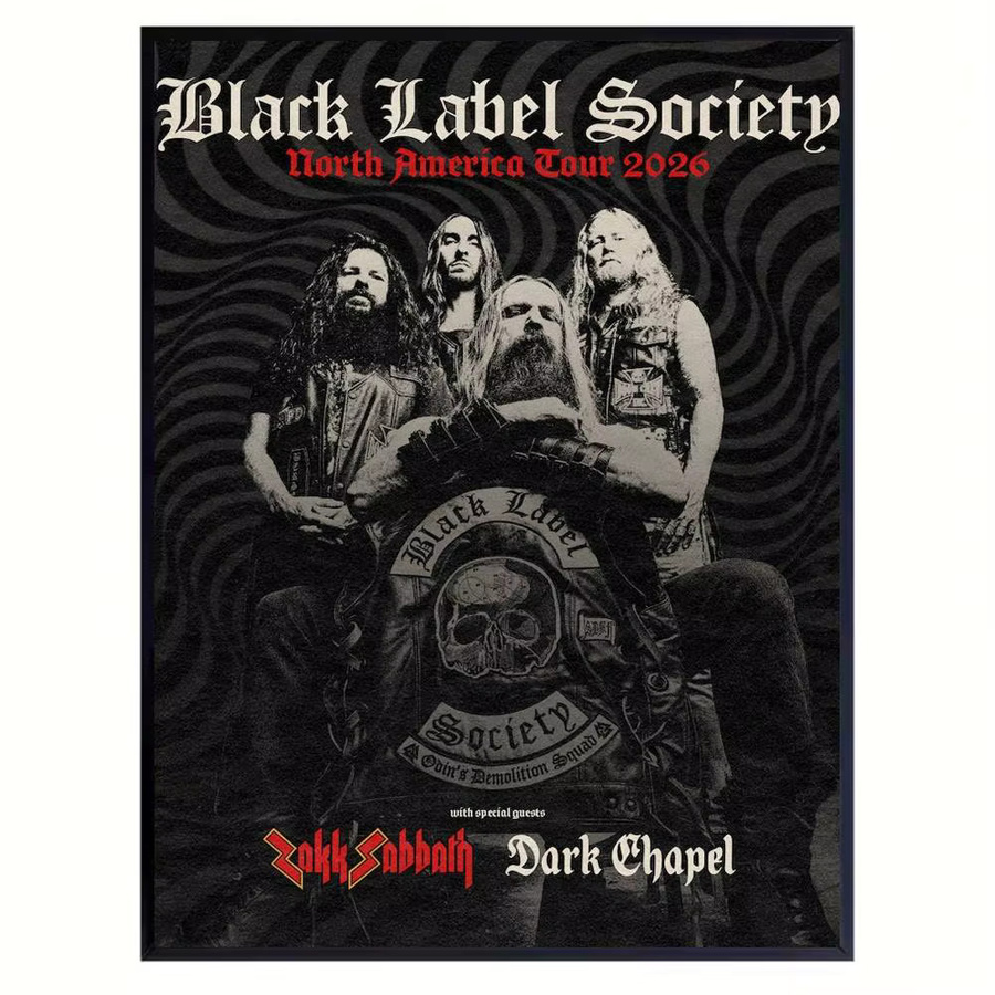 B-Black Label S-Society Poster Modern Black B/H: 30,0 x 21,0 cm - Bild 3