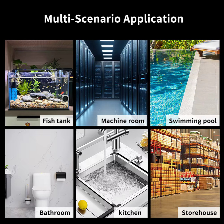 Lincukoo Tuya ZigBee3.0 Intelligenter Wasserleck-Sensor mit Sirenenalarm, Weiß - Bild 3