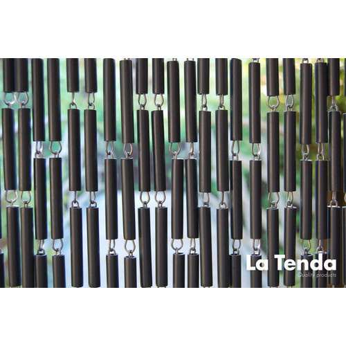 La Tenda Türvorhang aus Polyester in Anthrazit und Schwarz, B/H: 90 x 210 cm - Bild 2