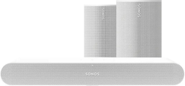 Sonos Doppelpack mit Ray Soundbar und Era 100 SL in Weiß - Bild 1