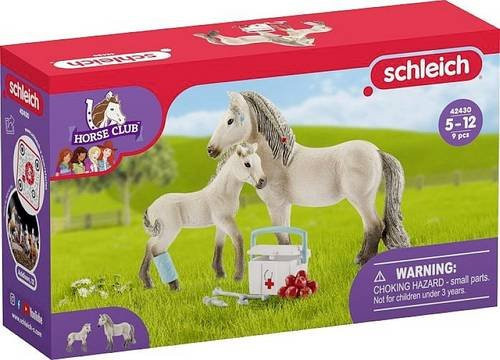schleich Horse Club 42430 Hannahs Erste-Hilfe-Set mit Pferden und Tierarzt-Zubehör