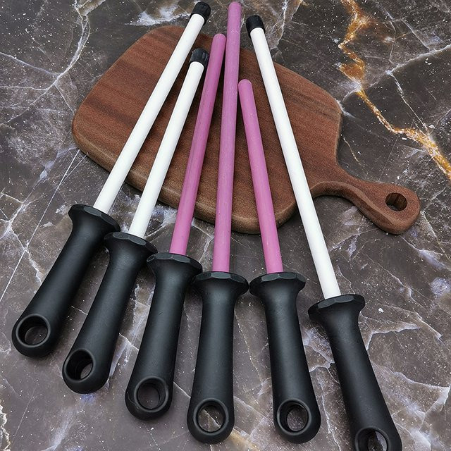 RSCHEF Keramik Messer Schleifstab zum Schärfen von Küchenmessern, rund, Multicolor - Bild 1