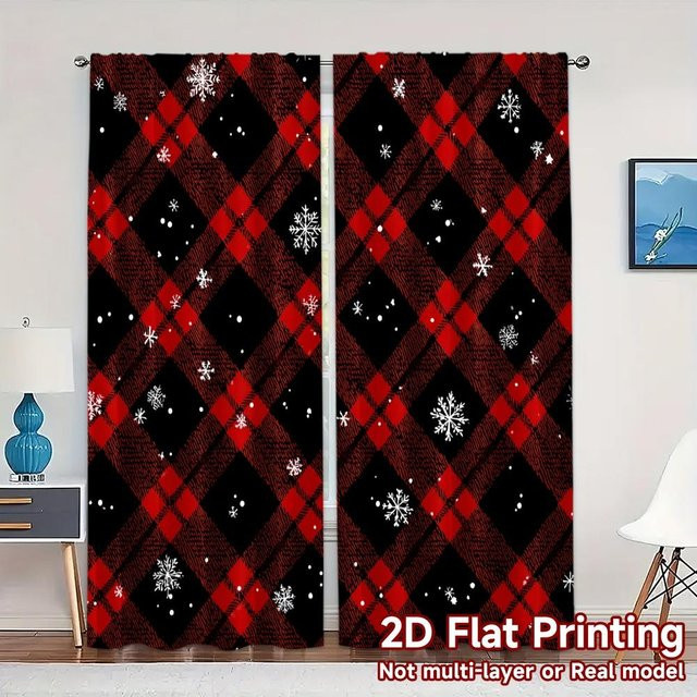 Set aus 2 dekorativen Wichtel-Vorhängen von Tonnika Chen aus Polyester, Breite: 100 cm, Höhe: 70 cm - Bild 1