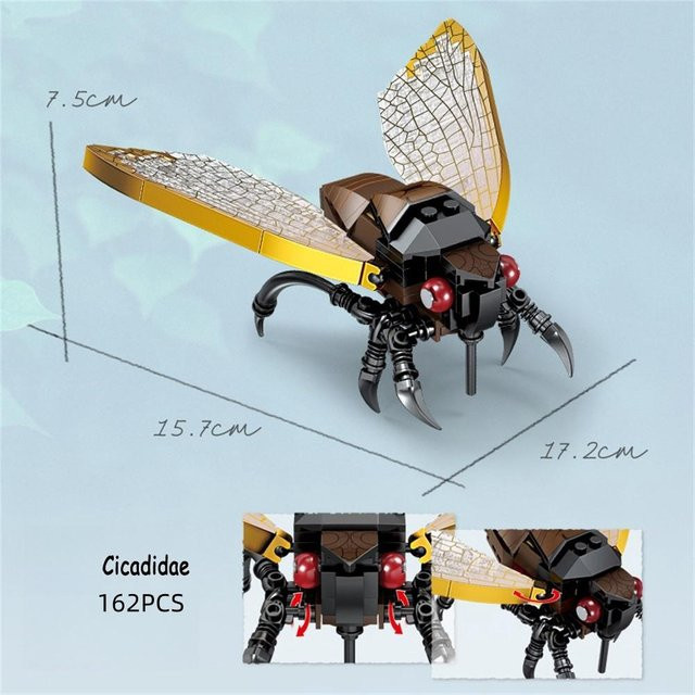 Linyi toy Insekten Bauklötze, Trilobit, Spinne, Tausendfüßler, Skorpion - Bild 1