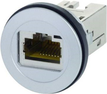 HARTING har-port RJ45 Steckverbinder für Ethernet/LAN, IP20, Farbe: Silber, Artikelnummer: 09 45 452 1560 - Bild 1