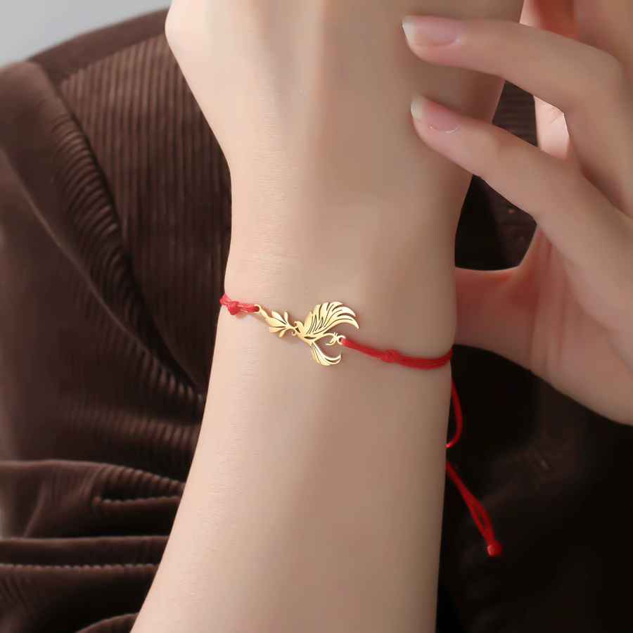 Armband Phönix, Edelstahl, Gold, Unisex - Bild 2