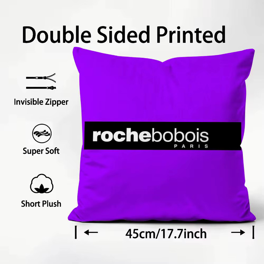 Roche Bobois Kissenbezug in Lila, quadratisch, B/T/H: 30 x 30 x 30 cm - Bild 2