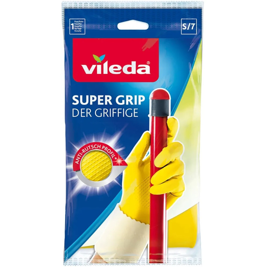 Vileda Universal Grip S Reinigungsschwamm in Gelb und Rot, B/T/H: 27,0 x 14,5 x 2,0 cm - Bild 2