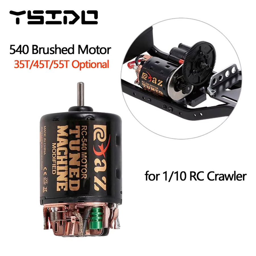 YSIDO 540 Combo Bürstenmotor, ESC, für 1/10 Off-Road Rock Crawler RC Auto - Bild 2