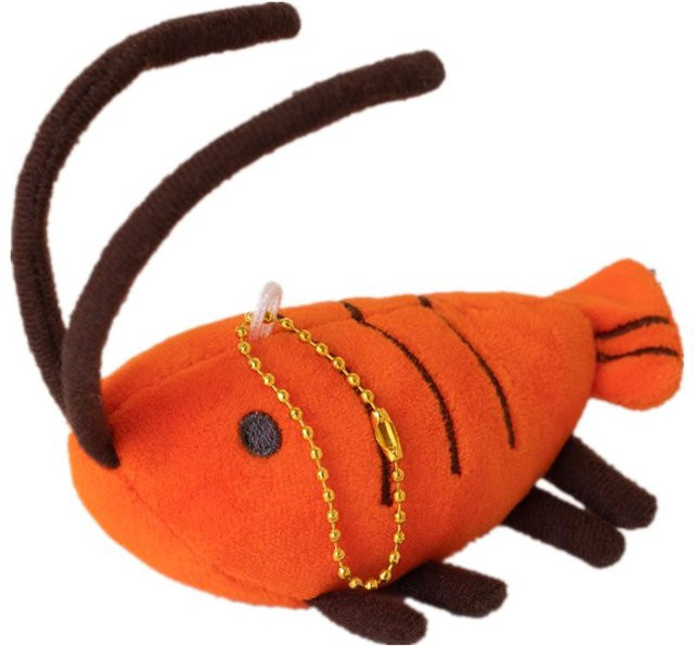 Yiran toy Garnelen Plüschtier, Meerestiere, Orange, 20cm - Bild 1