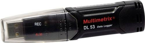 Multimetrix P06230801 DL 53 Luftfeuchte-Datenlogger zur Messung von Luftfeuchtigkeit und Temperatur von -40 bis 70°C in Schwarz - Bild 1