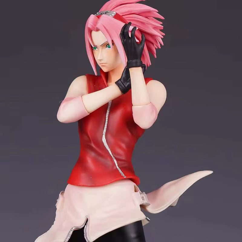 Bandai Naruto Anime Figur Haruno Sakura als dekorative Statue aus Kunstharz in mehrfarbiger Ausführung - Bild 4